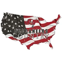 Tampa Bay Buccaneers USA Flag Cutout Sign