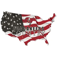 Tampa Bay Buccaneers USA Flag Cutout Sign