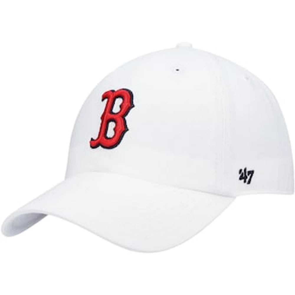 Men's '47 White Boston Red Sox Clean Up Adjustable Hat