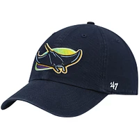 Men's '47 Navy Tampa Bay Rays Clean Up Adjustable Hat