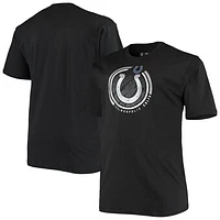 Men's Fanatics Black Indianapolis Colts Big & Tall Color Pop T-Shirt