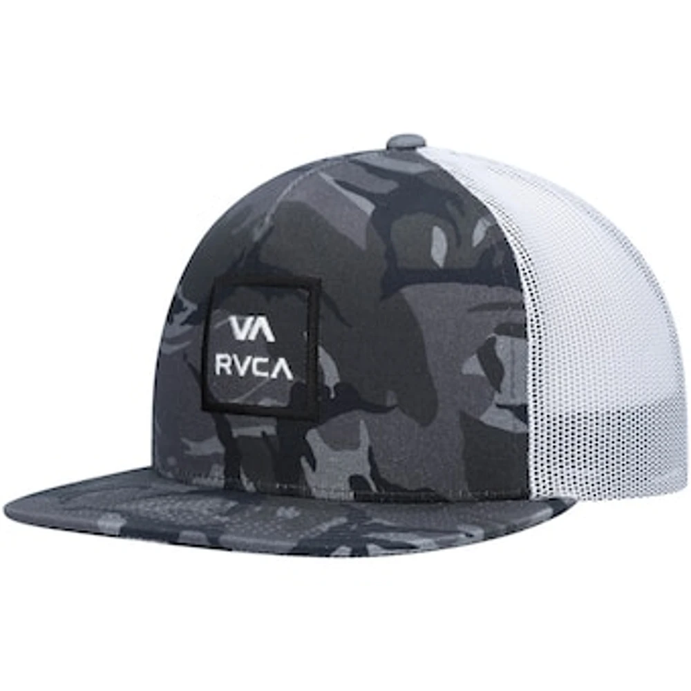 Youth RVCA Camo VA All The Way Trucker Adjustable Snapback Hat