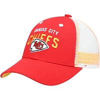 Preschool Red/White Kansas City Chiefs Core Lockup Mesh Back Snapback Hat