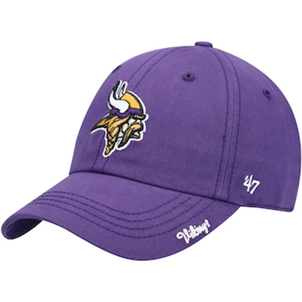 Women's '47 Purple Minnesota Vikings Miata Clean Up Primary Adjustable Hat