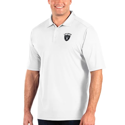 Men's Antigua White Las Vegas Raiders Big & Tall Tribute Polo