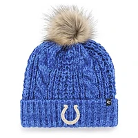 Women's '47 Royal Indianapolis Colts Meeko Cuffed Knit Hat with Pom