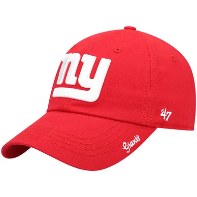 Women's '47 Red New York Giants Miata Clean Up Secondary Adjustable Hat