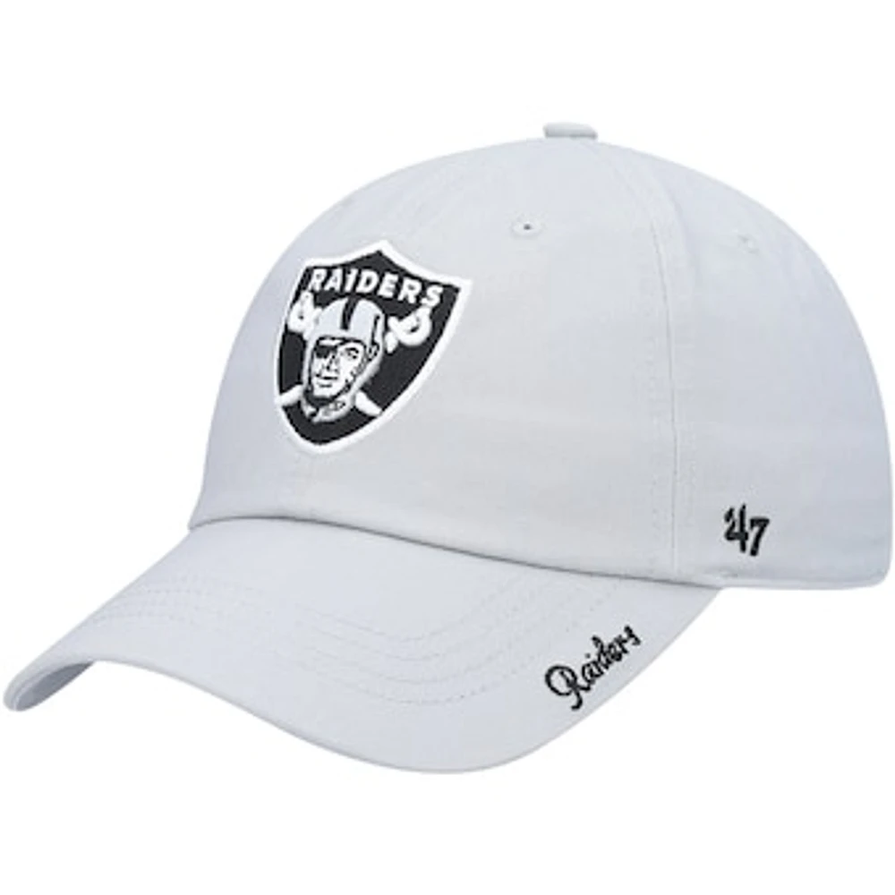 Women's '47 Silver Las Vegas Raiders Miata Clean Up Secondary Adjustable Hat