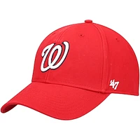 Men's '47 Red Washington Nationals Legend MVP Adjustable Hat