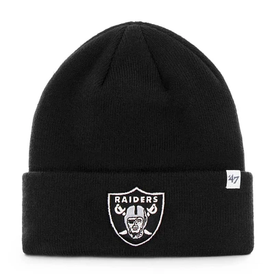 Men's '47 Black Las Vegas Raiders Primary Basic Cuffed Knit Hat