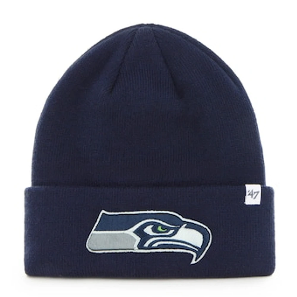 Men's '47 College Navy Seattle Seahawks Primary Basic Cuffed Knit Hat