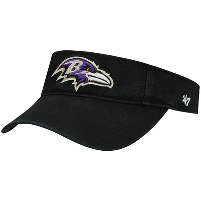 Men's '47 Black Baltimore Ravens Clean Up Visor