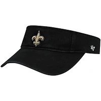 Men's '47 Black New Orleans Saints Clean Up Visor