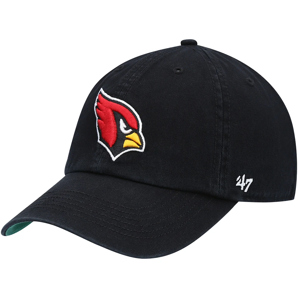 Men's '47 Black Arizona Cardinals Franchise Logo Fitted Hat