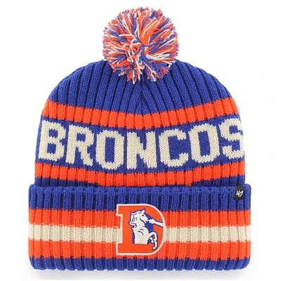 Men's '47 Royal Denver Broncos Legacy Bering Cuffed Knit Hat with Pom