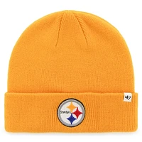 Men's '47 Gold Pittsburgh Steelers Secondary Basic Cuffed Knit Hat