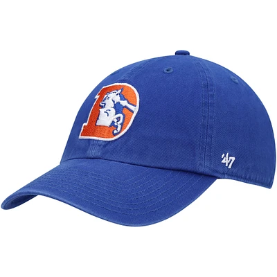 Men's '47 Royal Denver Broncos Clean Up Legacy Adjustable Hat