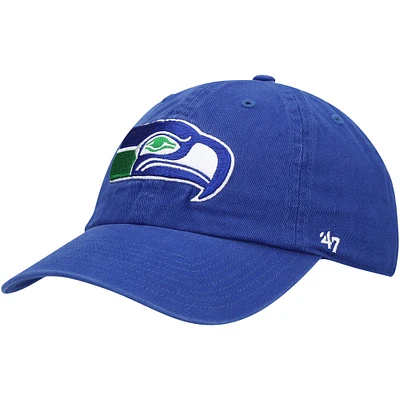 Men's '47 Royal Seattle Seahawks Clean Up Legacy Adjustable Hat