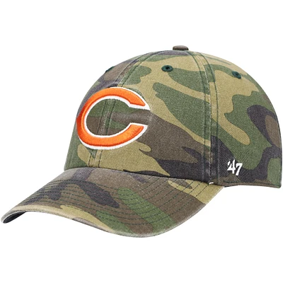 Men's '47 Camo Chicago Bears Logo Woodland Clean Up Adjustable Hat