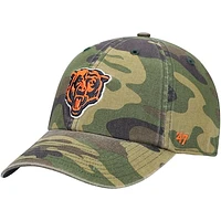 Men's '47 Camo Chicago Bears Woodland Clean Up Adjustable Hat