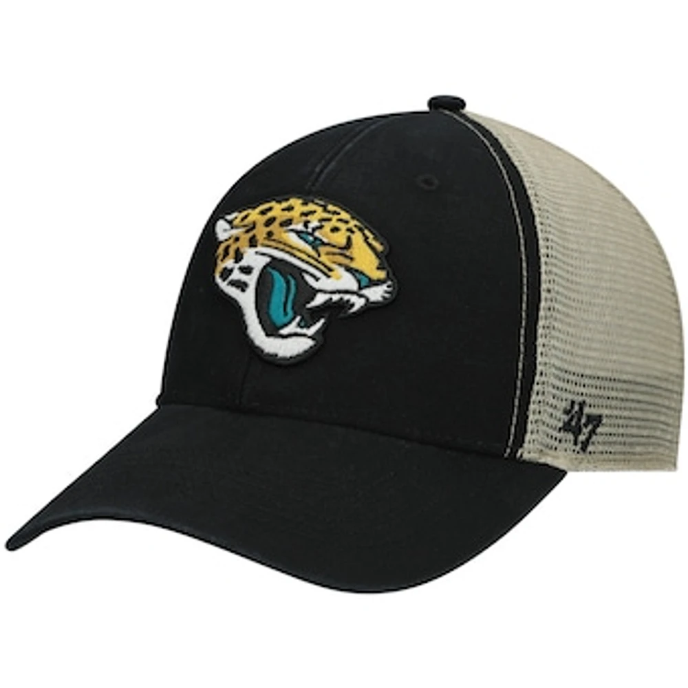 Men's '47 Black Jacksonville Jaguars Flagship MVP Snapback Hat