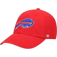 Men's '47 Red Buffalo Bills Secondary Clean Up Adjustable Hat