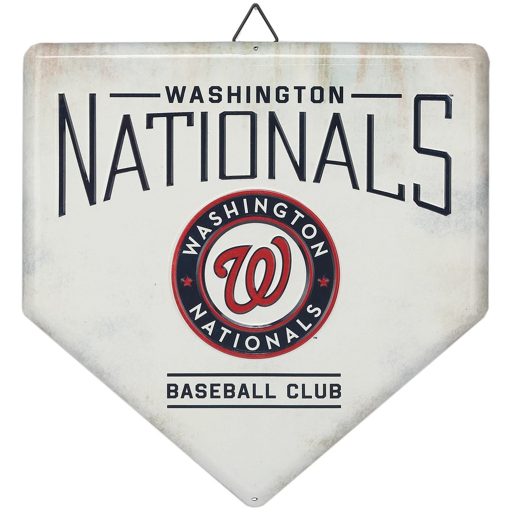 Washington Nationals 12" x 12" World Series Home Plate Metal Sign