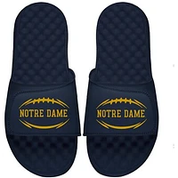 Youth ISlide Navy Notre Dame Fighting Irish Football Logo Slide Sandals