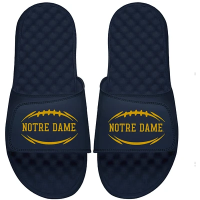 Youth ISlide Navy Notre Dame Fighting Irish Football Logo Slide Sandals