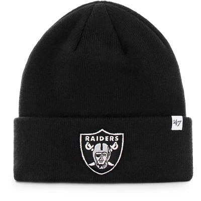 Youth '47 Black Las Vegas Raiders Basic Cuffed Knit Hat