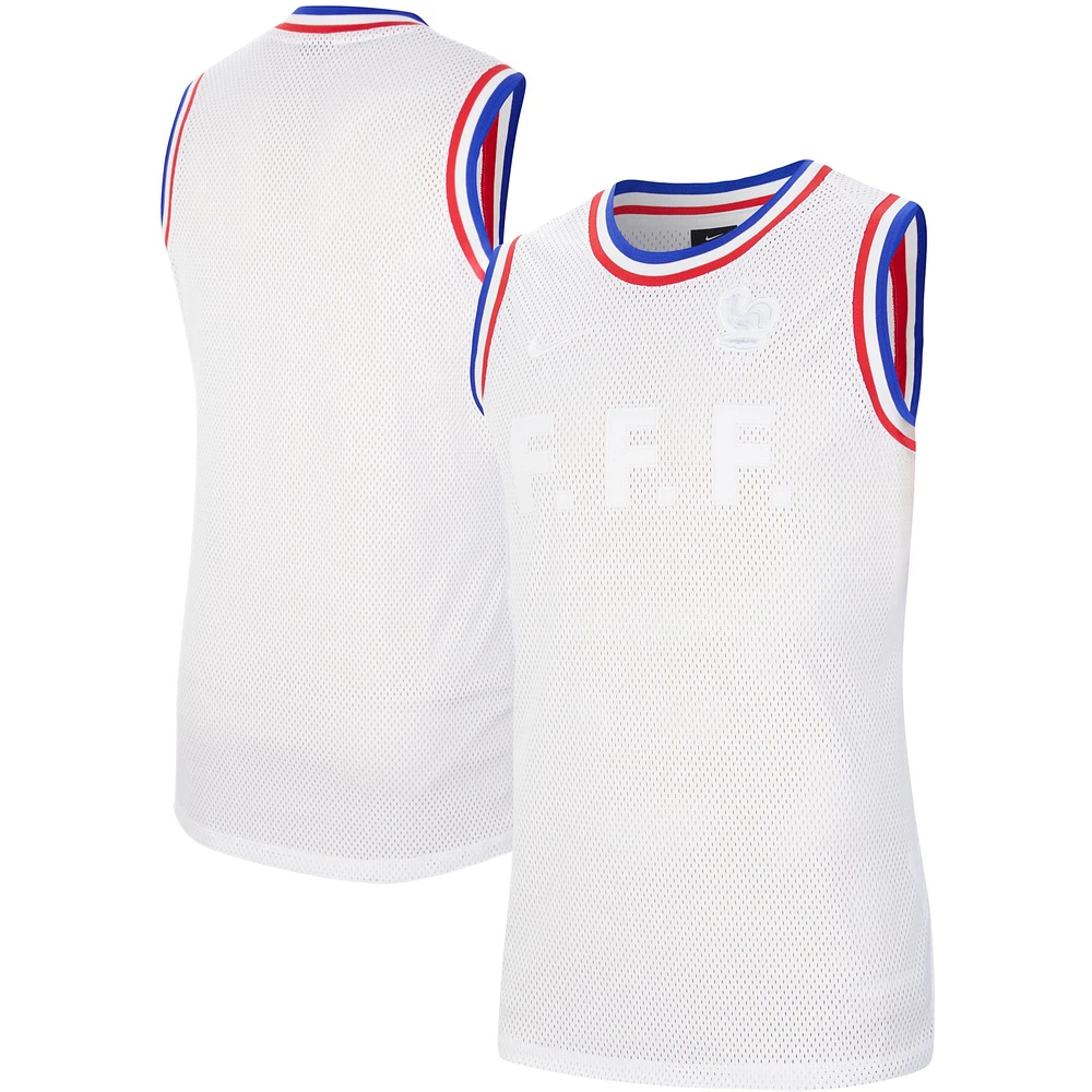 Men's Nike White France National Team Basketball Jersey