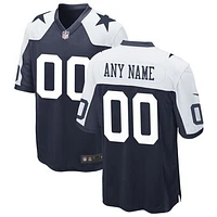 Men's Nike Navy Dallas Cowboys Alternate Custom Game Jersey