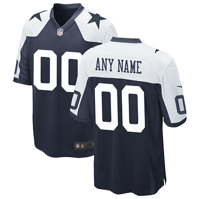 Men's Nike Navy Dallas Cowboys Alternate Custom Game Jersey