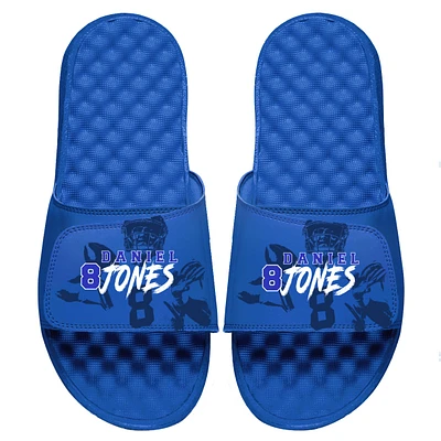 Youth ISlide Daniel Jones Royal NFLPA Tonal Pop Slide Sandals