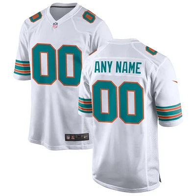 Men's Nike  White Miami Dolphins Alternate Custom Game Jersey