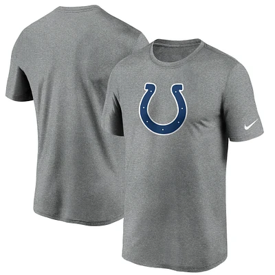 Men's Nike Heather Gray Indianapolis Colts Logo Essential Legend Performance T-Shirt