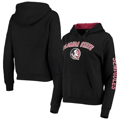 Women's Colosseum Black Florida State Seminoles Loud and Proud Pullover Hoodie