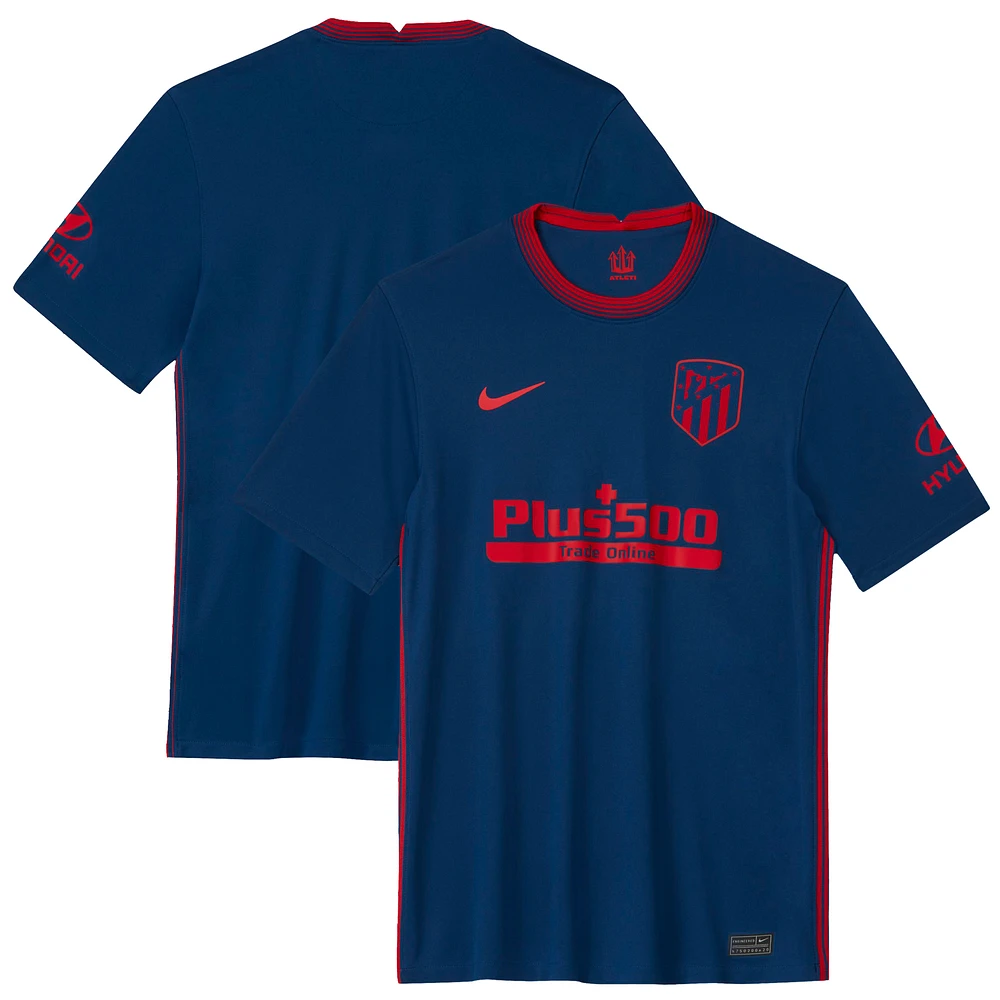 Men's Nike Blue/Red Atletico de Madrid 2020/21 Away Stadium Replica Jersey