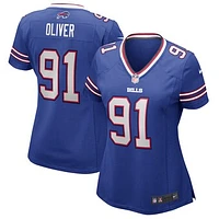 Women's Nike Ed Oliver Royal Buffalo Bills Game Jersey