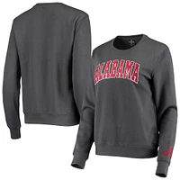 Women's Colosseum Charcoal Alabama Crimson Tide Campanile Pullover Sweatshirt