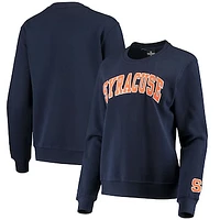 Women's Colosseum Navy Syracuse Orange Campanile Pullover Sweatshirt