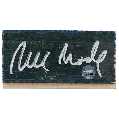 Bill Bradley New York Knicks Autographed 2" x 4" Madison Square Garden Court Piece