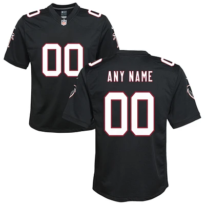 Youth Nike Black Atlanta Falcons Throwback Custom Game Jersey