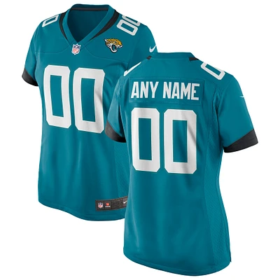 Women's Nike Teal Jacksonville Jaguars Custom Game Team Jersey
