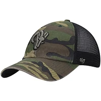 Men's '47 Camo Los Angeles Rams Branson Clean Up Trucker Hat