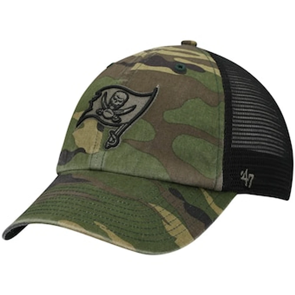 Men's '47 Camo Tampa Bay Buccaneers Branson Clean Up Trucker Hat