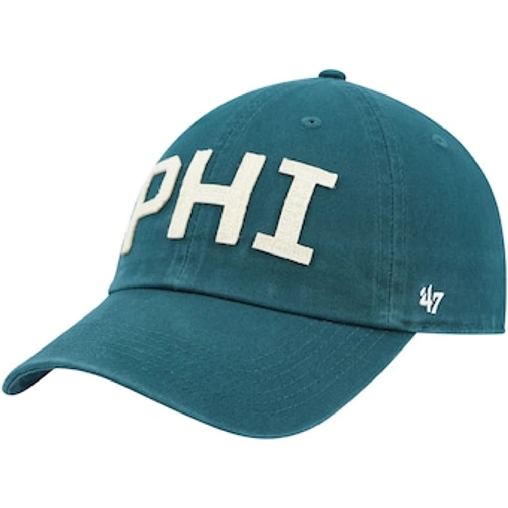 Women's '47 Midnight Green Philadelphia Eagles Finley Clean Up Adjustable Hat