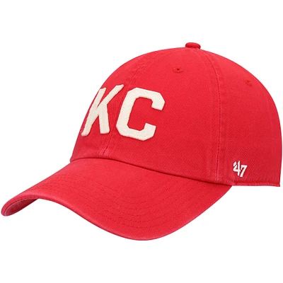 Women's '47 Red Kansas City Chiefs Finley Clean Up Adjustable Hat