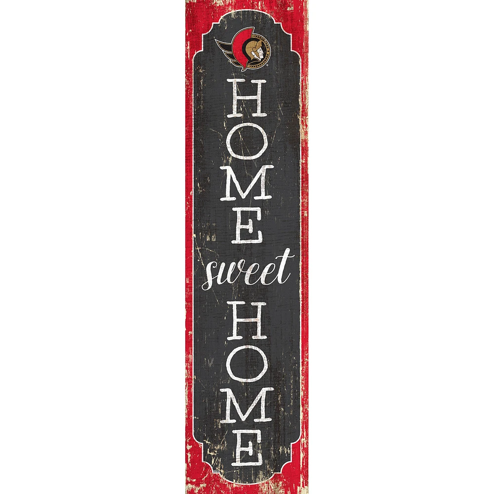 Ottawa Senators 24" Home Sweet Home Leaner Sign
