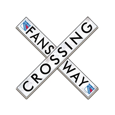New York Rangers 48" Fans Way Crossing Sign